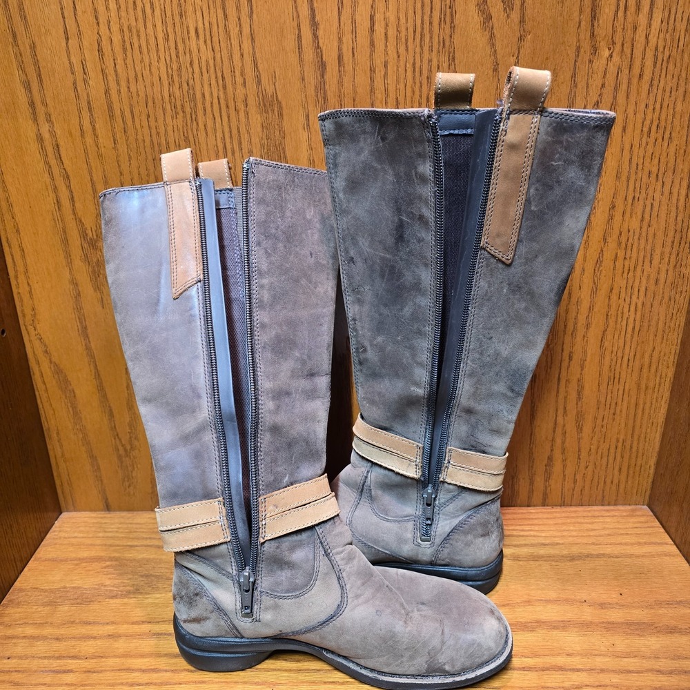 Merrell Captiva Tall Riding Boots Womens Size 5.5 EU 35.5 Cinnamon Brown Leather - Picture 9 of 11